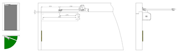 3108 articulated arm install