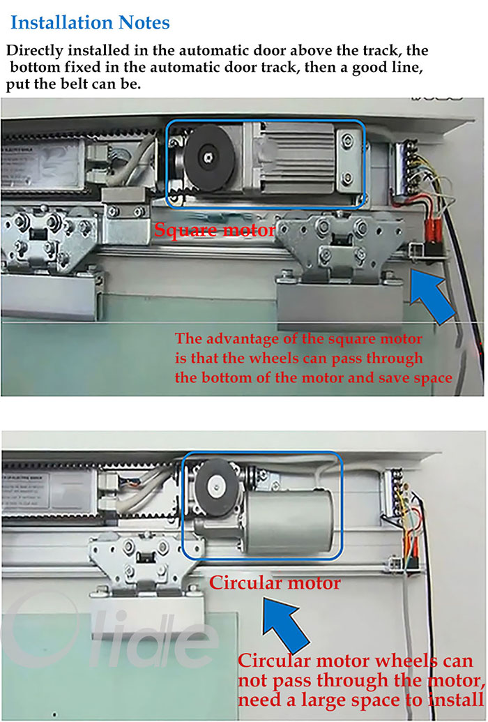 Aluminum Alloy DC24V Brushless Motor Automatic Sliding Door Motor ...