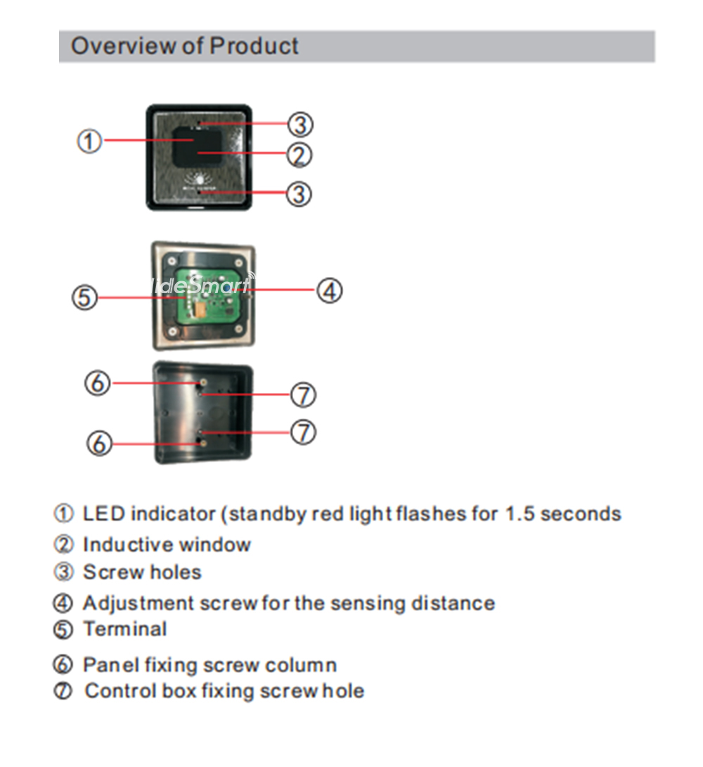 M513 wired touchless infrared switch