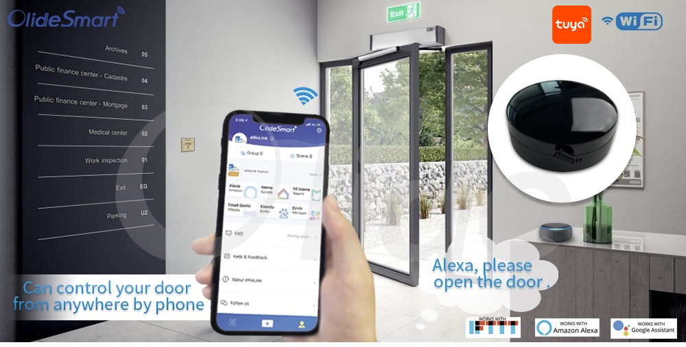 olide wifi smart residential swing door operator 