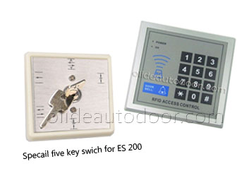 sliding door opener access control switch