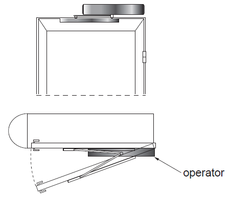 sw200 swing door opener pull arm installation