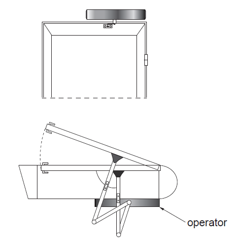 sw200 swing door opener push arm installation