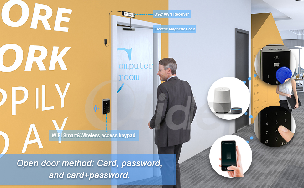 wifi smart office door access control system